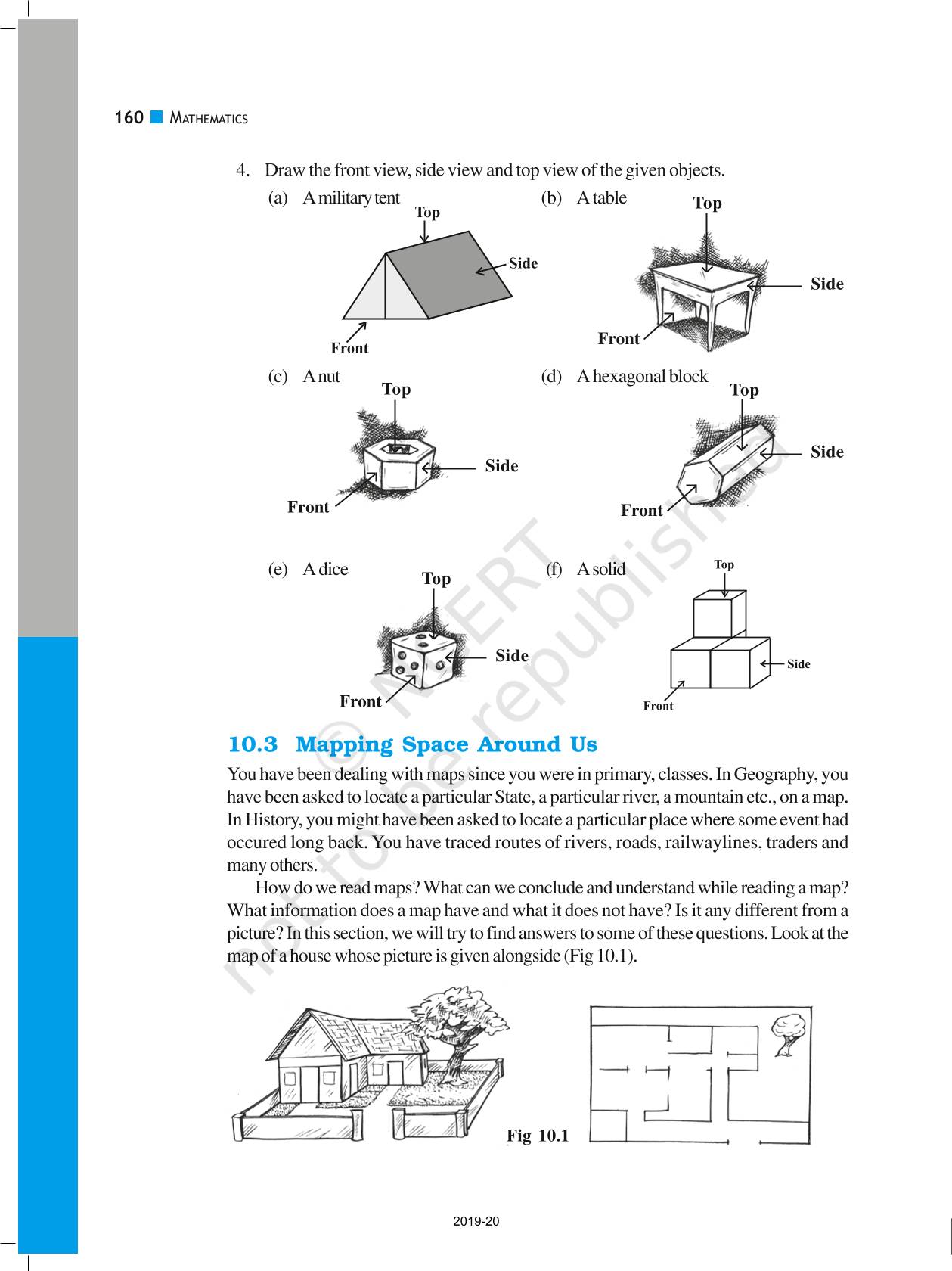 Visualising Solid Shapes - NCERT Book of Class 8 Mathematics